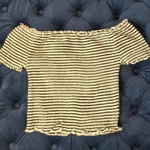 🤍Black and white summer crop top 🖤